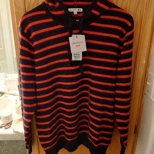 Uniqlo X JW Anderson Striped Wool Blend Hoodie